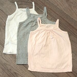 Girls 2T‎ Tank Set of 3 100% Organic Cotton Burt's Bees